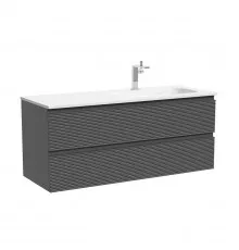 Тумба под раковину Sancos Folk 120 R FL120RGS подвесная цвет Grey soft