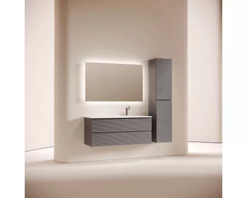 Тумба под раковину Sancos Folk 120 R FL120RGS подвесная цвет Grey soft