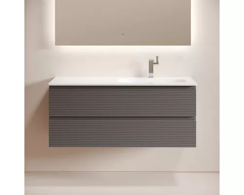 Тумба под раковину Sancos Folk 120 R FL120RGS подвесная цвет Grey soft