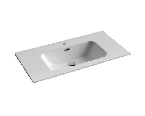 Тумба с раковиной Sancos Folk 90 FL90GS+Ceramicanova Element 90 CN7002 подвесная Grey soft