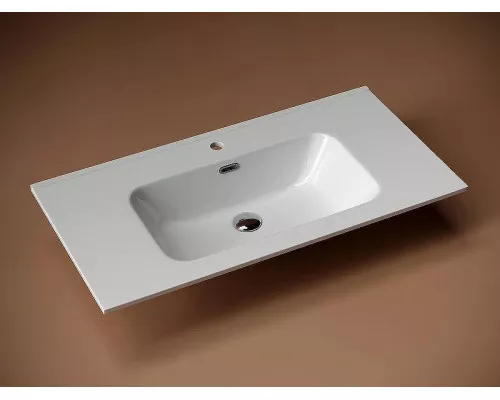 Тумба с раковиной Sancos Folk 90 FL90GS+Ceramicanova Element 90 CN7002 подвесная Grey soft