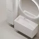 Тумба под раковину Sancos Folk 100 L FL100LW подвесная Bianco