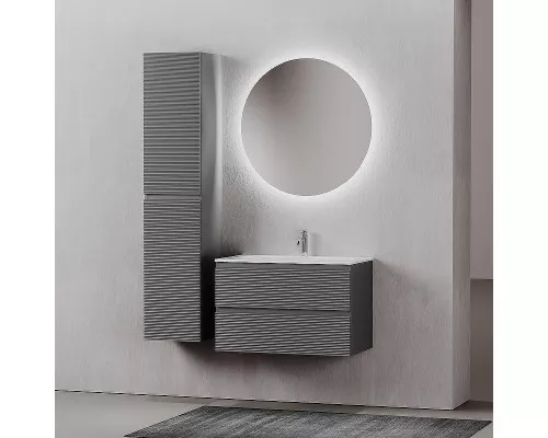 Тумба под раковину Sancos Folk 80 FL80GS подвесная Grey soft