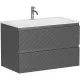 Тумба под раковину Sancos Folk 80 FL80GS подвесная Grey soft