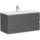 Тумба под раковину Sancos Folk 100 FL100GS подвесная Grey soft