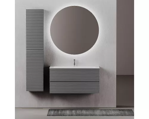 Тумба под раковину Sancos Folk 100 FL100GS подвесная Grey soft