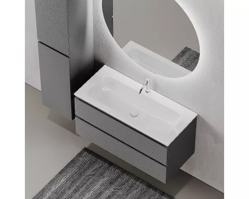 Тумба под раковину Sancos Folk 100 FL100GS подвесная Grey soft