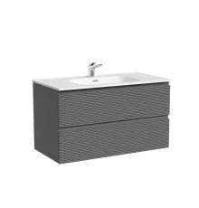 Тумба под раковину Sancos Folk 90 FL90GS подвесная Grey soft