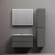 Тумба под раковину Sancos Folk 90 FL90GS подвесная Grey soft