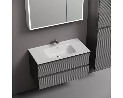 Тумба под раковину Sancos Folk 90 FL90GS подвесная Grey soft