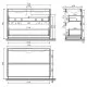 Тумба под раковину Sancos Libra Floor 120 LB120F-2ECH Дуб чарльстон