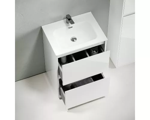 Тумба под раковину Sancos Libra Floor 60 LB60FW Белый глянец
