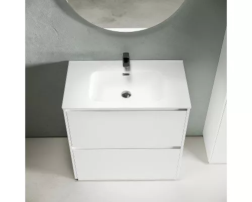 Тумба под раковину Sancos Libra Floor 80 LB80FW Белый глянец