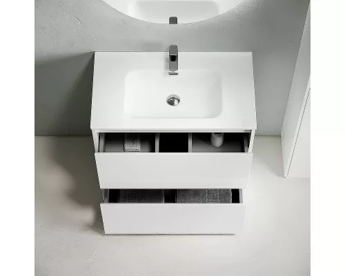 Тумба под раковину Sancos Libra Floor 80 LB80FW Белый глянец