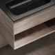 Тумба под раковину Sancos Marmi 1.0 100 L MR1.0100LEG подвесная Дуб галифакс натуральный