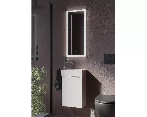 Тумба под раковину Sancos Mini 37 L MN35WL подвесная Белый глянец