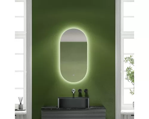 Зеркало Sancos Oval 45 OV45C с подсветкой с сенсорным выключателем и диммером