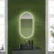 Зеркало Sancos Oval 45 OV45C с подсветкой с сенсорным выключателем и диммером