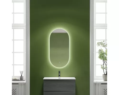 Зеркало Sancos Oval 55 OV55C с подсветкой с сенсорным выключателем и диммером