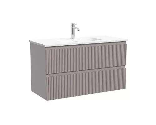 Тумба под раковину Sancos Snob R 100 SNR100/39SM подвесная цвет Doha Soft