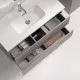 Тумба под раковину Sancos Snob R 90 SNR90/39SM подвесная цвет Doha Soft