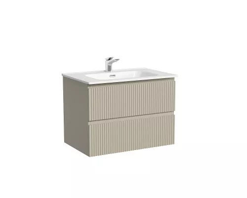 Тумба с раковиной Sancos Snob R 70 SNR70CE+Ceramicanova Element 70 CN7007 подвесная Beige Soft