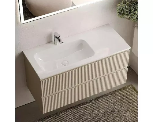 Тумба под раковину Sancos Snob R 100 L SNR100LCE подвесная Beige Soft