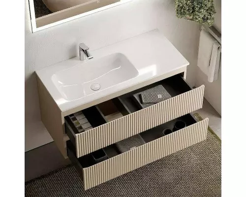 Тумба под раковину Sancos Snob R 100 L SNR100LCE подвесная Beige Soft