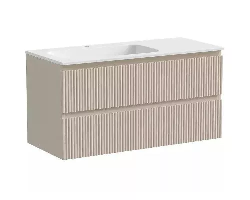 Тумба под раковину Sancos Snob R 100 L SNR100LCE подвесная Beige Soft