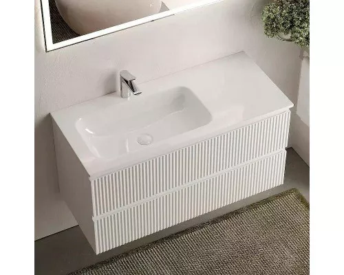 Тумба под раковину Sancos Snob R 100 L SNR100LW подвесная Bianco