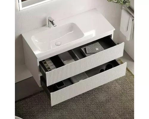 Тумба под раковину Sancos Snob R 100 L SNR100LW подвесная Bianco