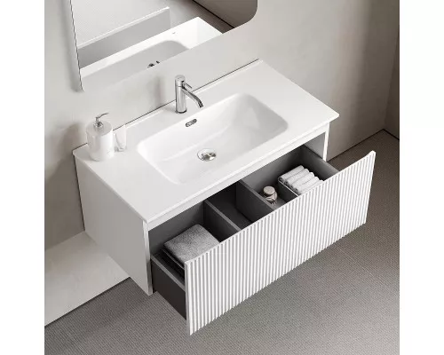 Тумба под раковину Sancos Snob R 1.0 90 SNR1.090W подвесная цвет Bianco