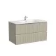 Тумба с раковиной Sancos Snob T 90 SNT90CE+Ceramicanova Element 90 CN7002 подвесная Beige Soft
