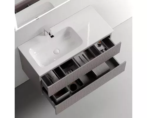Тумба под раковину Sancos Snob T 100 L SNT100LSM подвесная Doha Soft