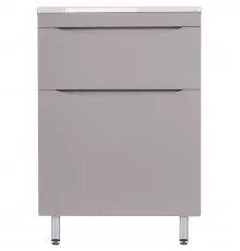 Тумба под раковину Style Line Бергамо 60 СС-00002309 Серая антискрейч