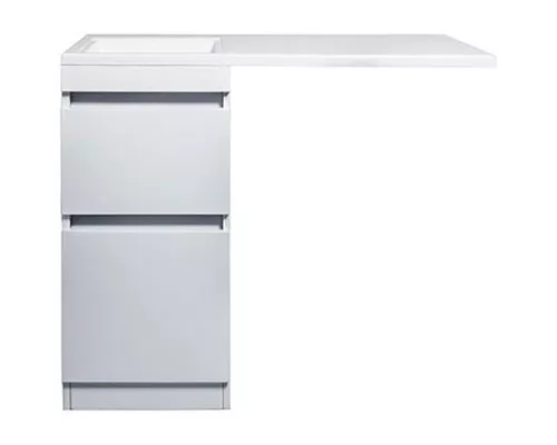 Приобрести Тумба под раковину Style Line Даллас Люкс Plus 100 СС-00002346 Белая в магазине сантехники Santeh-Crystal.ru