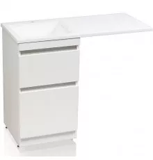 Тумба под раковину Style Line Даллас Люкс Plus 110 СС-00002347 Белая