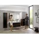 Купить Шкаф пенал Vitra Metropole 40 L 58204 подвесной Сливовое дерево Черный в магазине сантехники Santeh-Crystal.ru