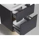 Приобрести Тумба с раковиной Vitra Sento 65 60834 подвесная Антрацит матовый в магазине сантехники Santeh-Crystal.ru