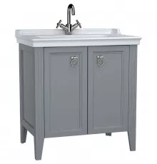 Тумба с раковиной Vitra Valarte 80 62154 Серая матовая