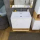 Купить Тумба под раковину Бриклаер Кристалл 70 4627125415951 подвесная Белая в магазине сантехники Santeh-Crystal.ru
