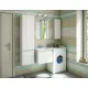 Приобрести Тумба с раковиной Эстет Dallas Luxe 110 L ФР-00002025 подвесная Белая в магазине сантехники Santeh-Crystal.ru