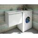 Приобрести Тумба с раковиной Эстет Dallas Luxe 110 L ФР-00002025 подвесная Белая в магазине сантехники Santeh-Crystal.ru