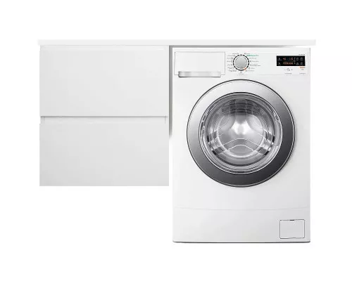 Приобрести Тумба с раковиной Эстет Dallas Luxe 150 L ФР-00009685 подвесная Белая в магазине сантехники Santeh-Crystal.ru