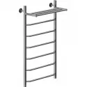 Водяной полотенцесушитель Aquanet Fiona 100x50 266742 с полкой Хром