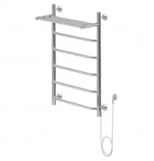 Электрический полотенцесушитель Aquanet Fiona 80х50 R 281999 с полкой Хром