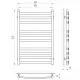 Приобрести Водяной полотенцесушитель Laris Кватро Классик П10 80x50 73207304 Хром в магазине сантехники Santeh-Crystal.ru