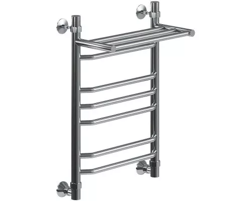 Купить Водяной полотенцесушитель Ника Trapezium ЛТ (Г2) ВП 60/40 с полкой Хром в магазине сантехники Santeh-Crystal.ru