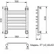 Купить Водяной полотенцесушитель Ника Trapezium ЛТ (Г2) 60/50 Хром в магазине сантехники Santeh-Crystal.ru