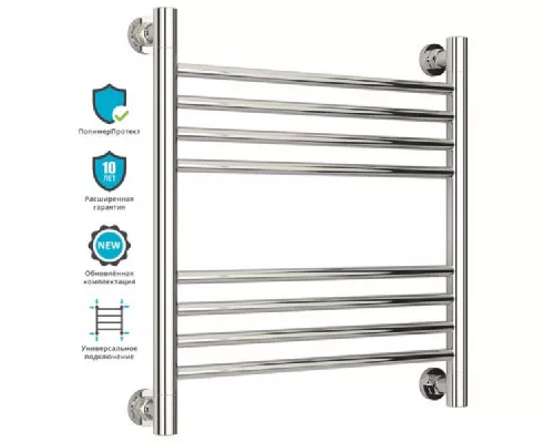 Заказать Водяной полотенцесушитель Сунержа Богема прямая 500х500 Хром в магазине сантехники Santeh-Crystal.ru